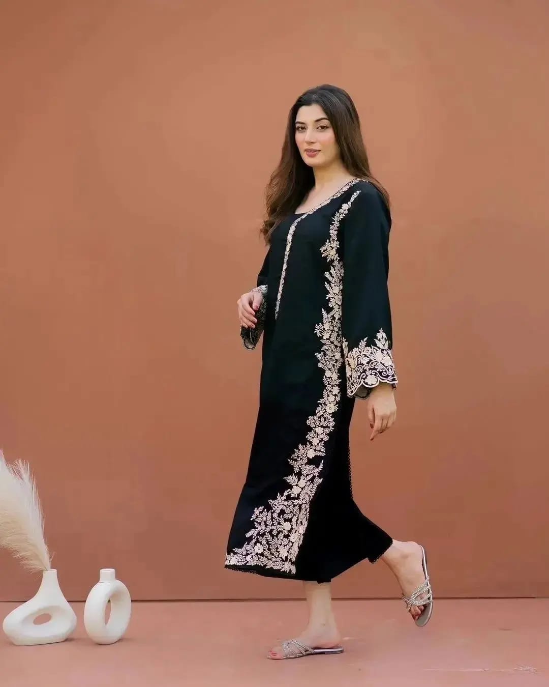 MARIBLACK Embroidered 2pc Long Lenght