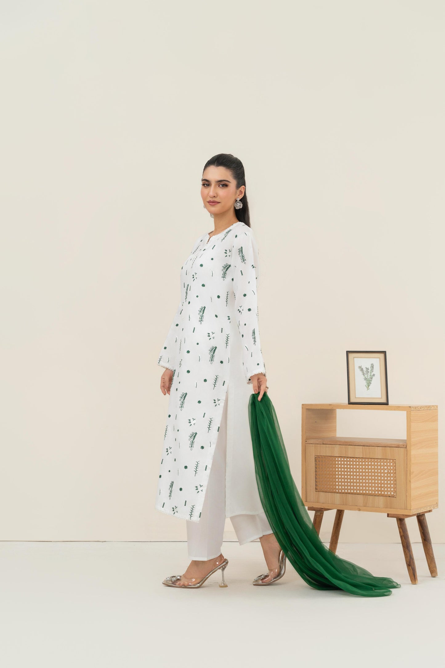 diana-green Emb 3pc