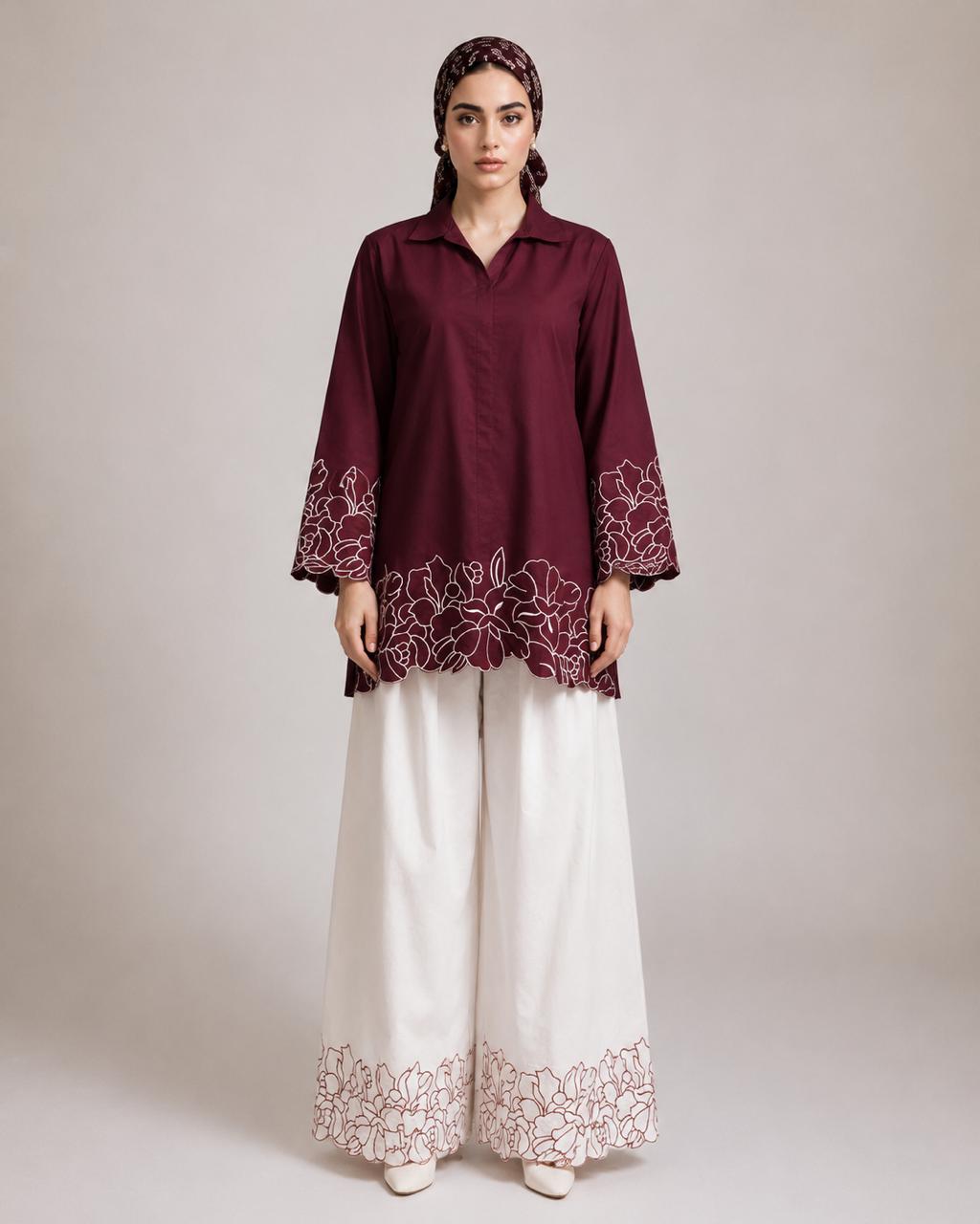 Cameli Embroidered Co-ord