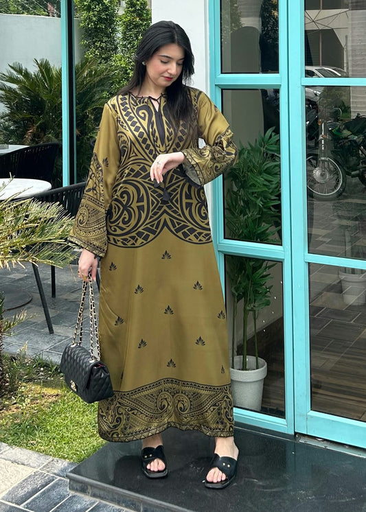 Olive Mystic Kaftan
