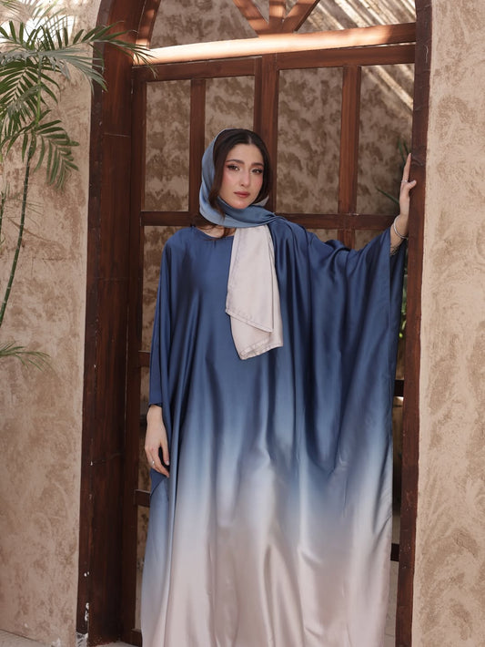 Ocean Double-Tone Kaftan Set