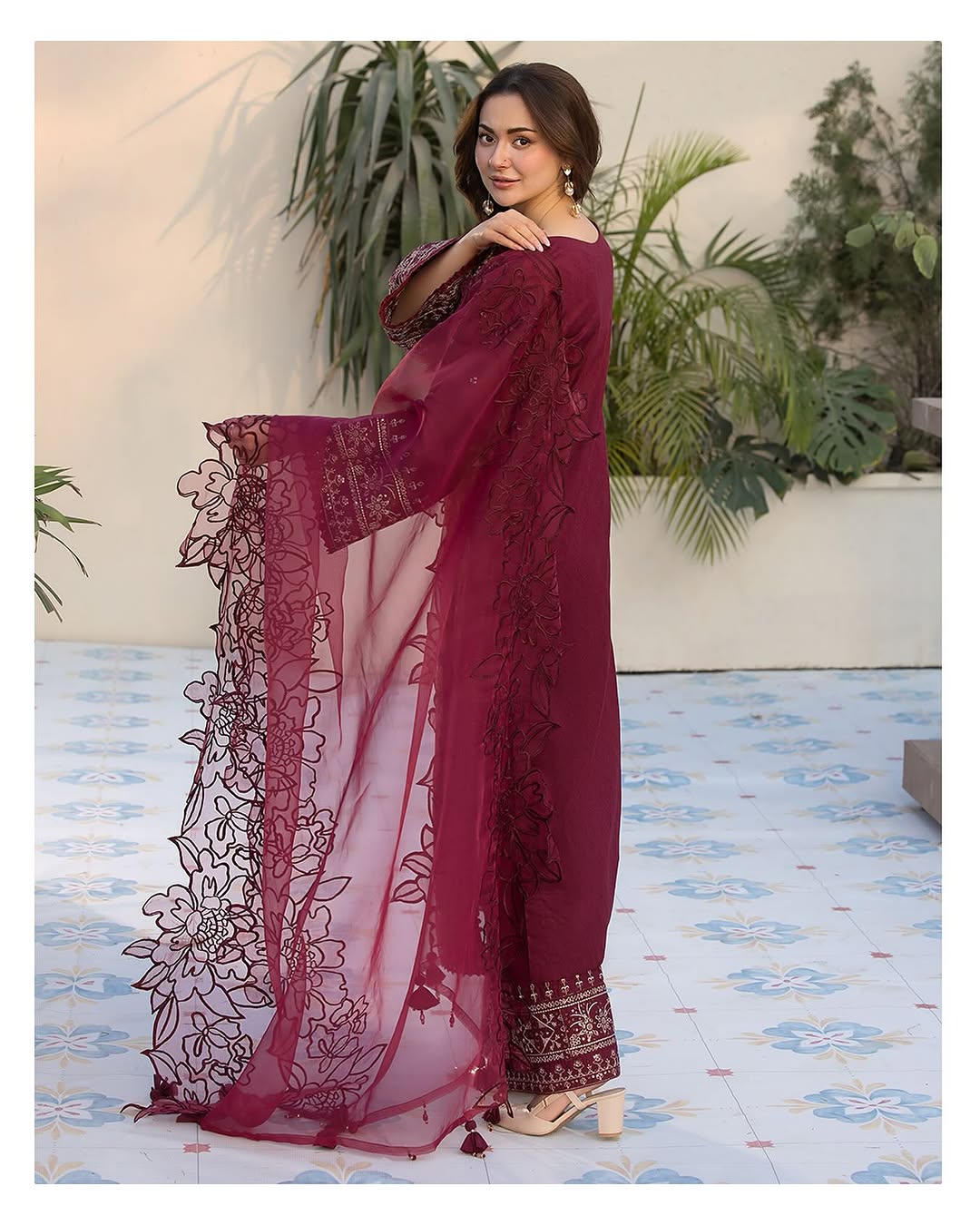 Calico Embroidered 3pc