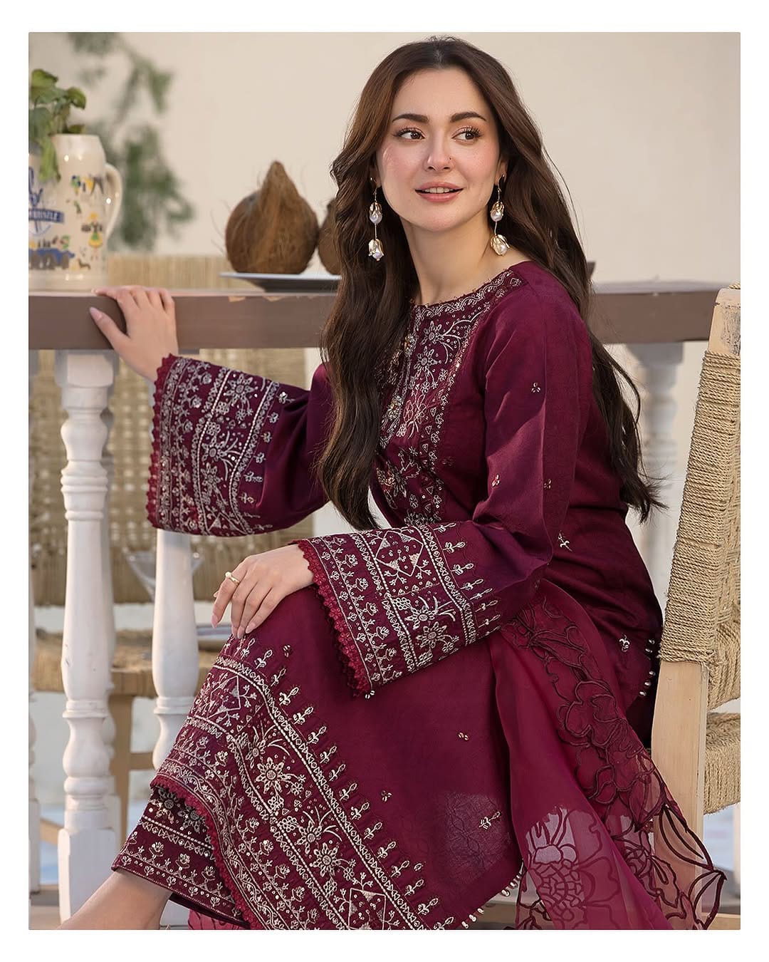 Calico Embroidered 3pc