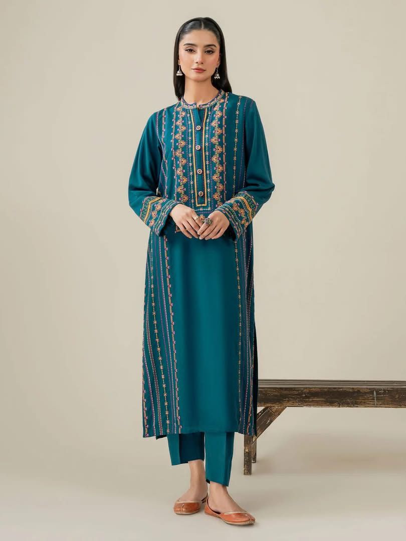 Teal Embroidered 3pc