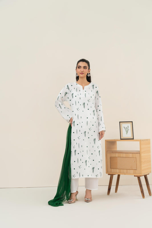 diana-green Emb 3pc