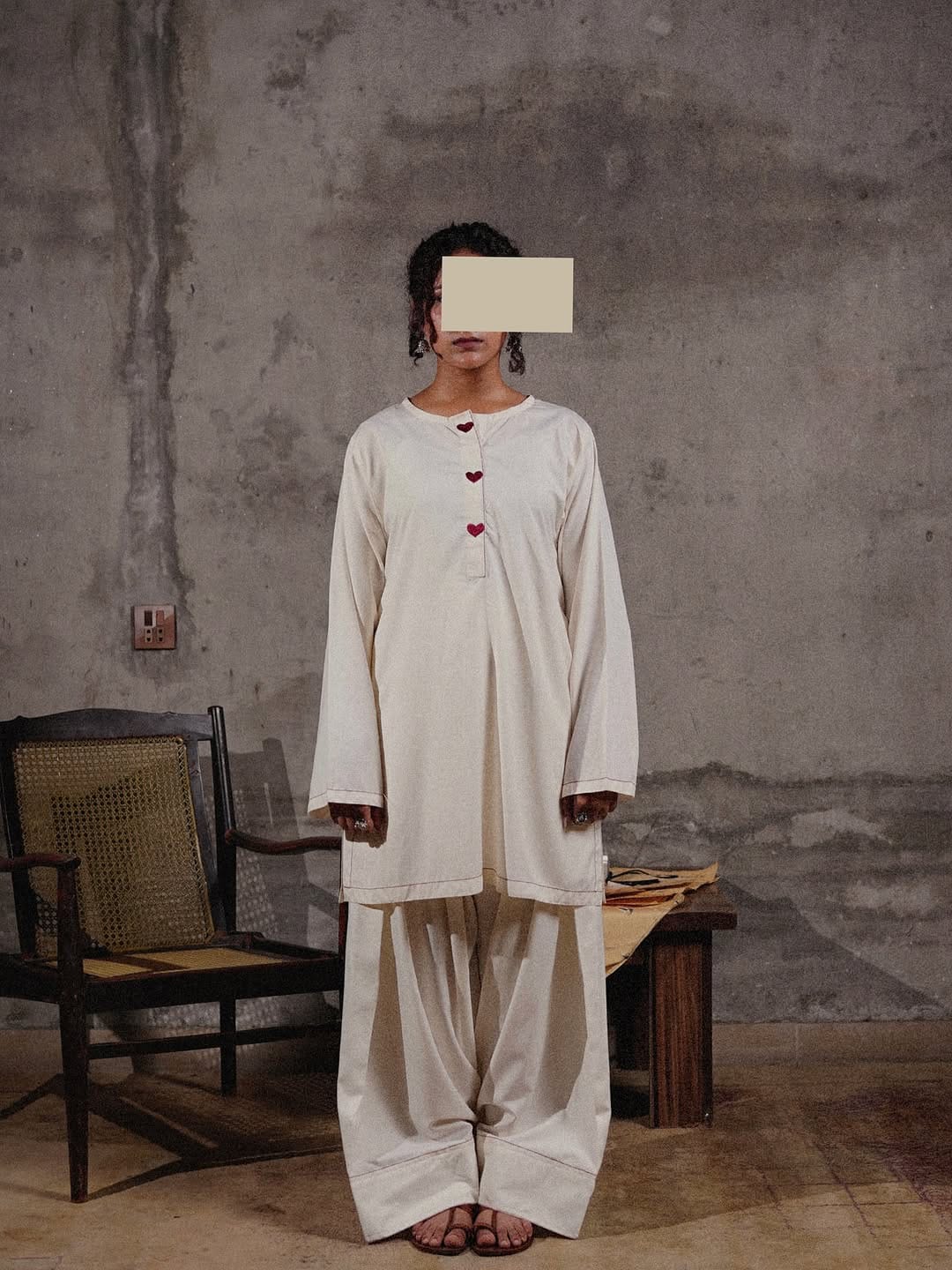 Noor Emb 2PC Farshi Shalwar set