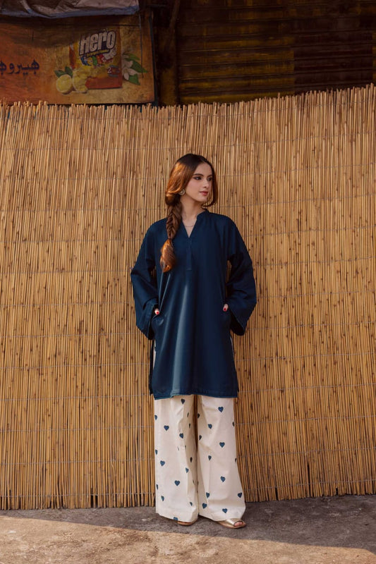 Blue Bella Emb Co-ord Set