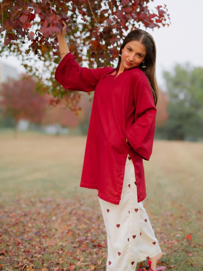 Blue Bella Emb Co-ord Set