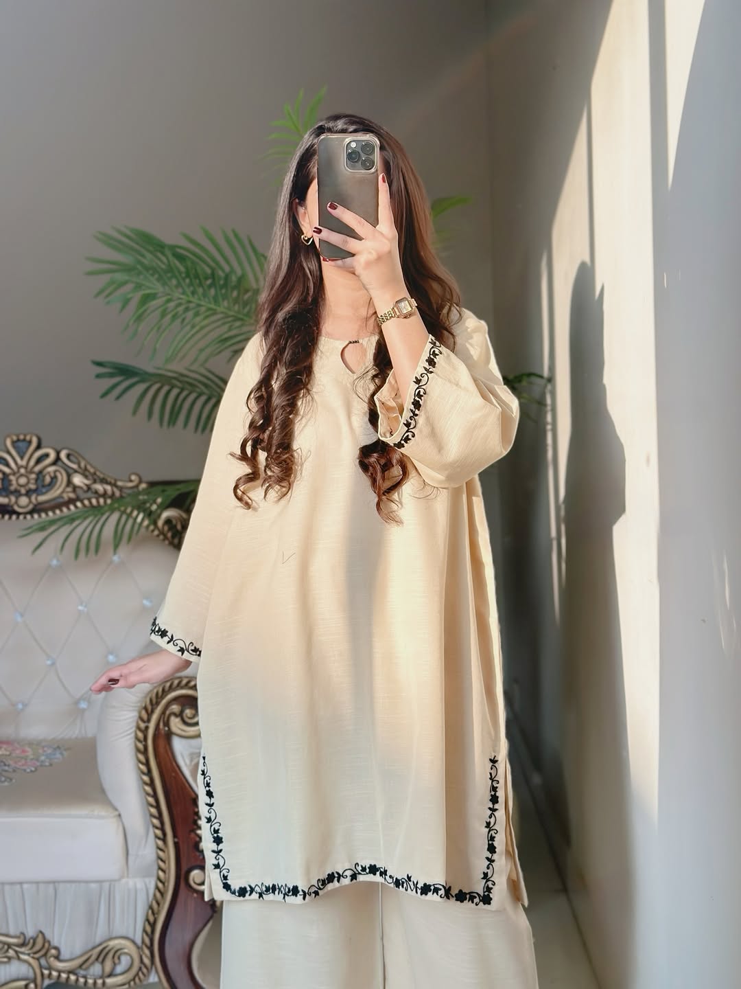 Zarf Embroidered Co_ord Set