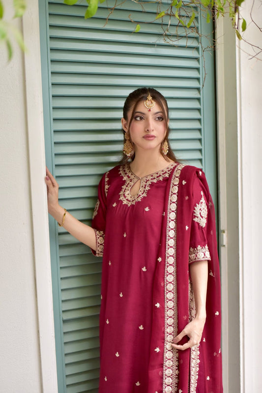 Mushk Embroidered 3pc