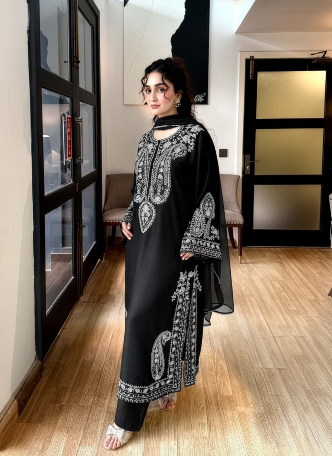 Abruh Luxury  Embroidered 3pc