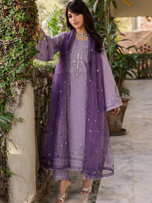 Lilac Embroidered 3pc