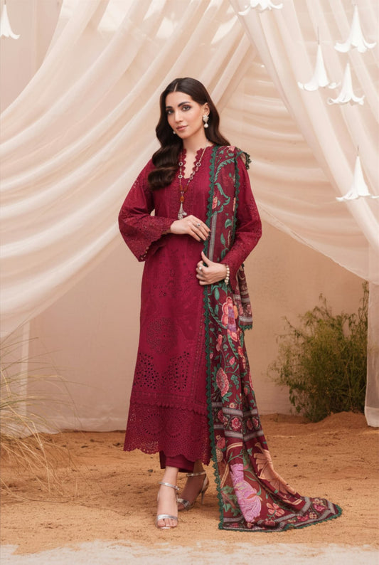 Rose-Blush Embroidered 3pc