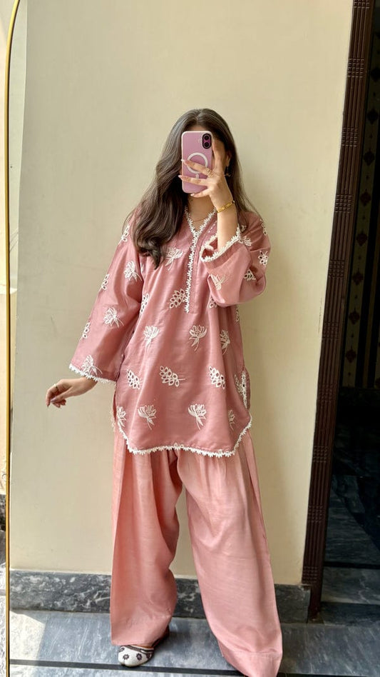 Ocean sky embroidered Co_ord