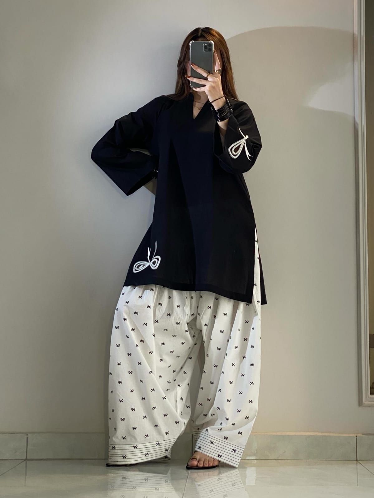 Mini Bow Embroidered Co-ord