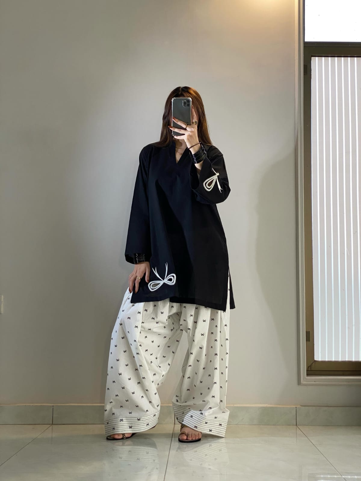 Mini Bow Embroidered Co-ord