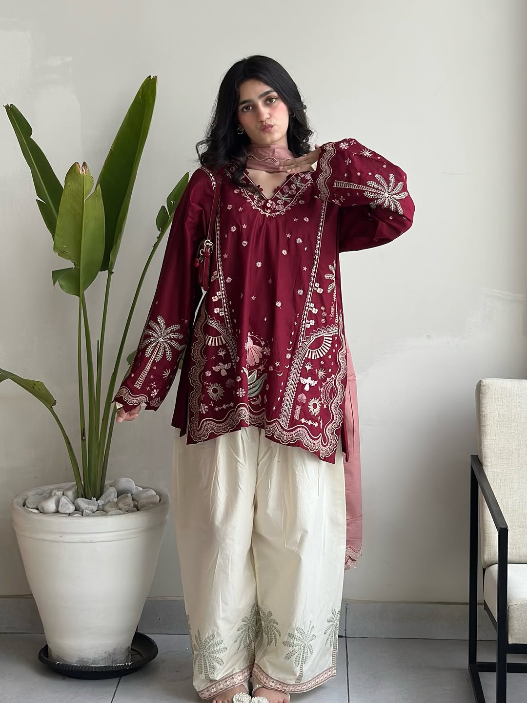 Gulali Embroidered Co-ord