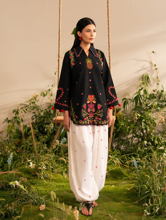 Crimson Embroidered Co-ord