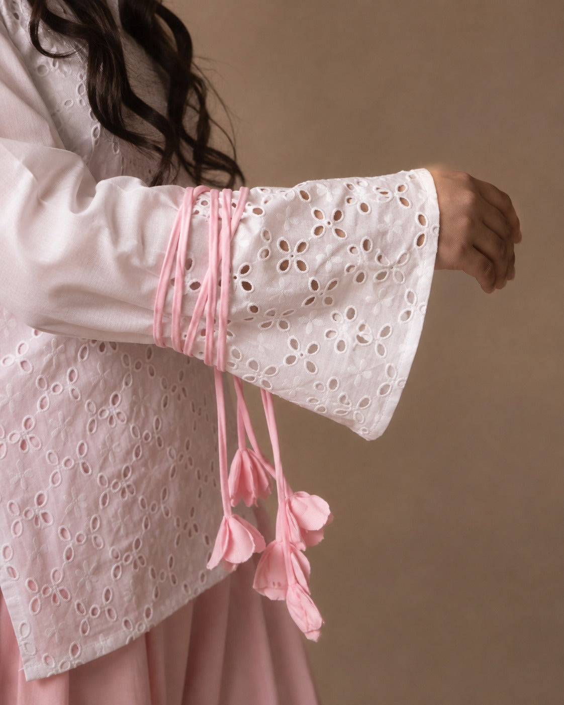 Tassel Embroidered C-ord Set