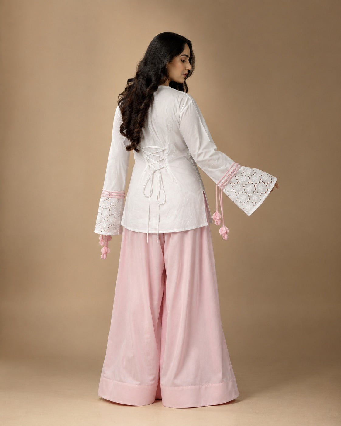 Tassel Embroidered C-ord Set
