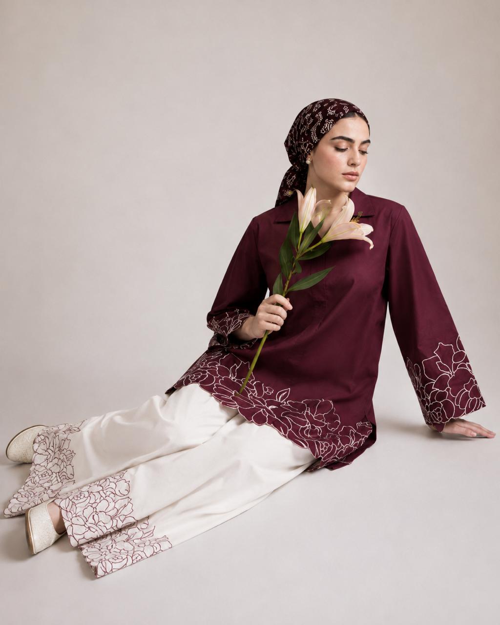 Cameli Embroidered Co-ord