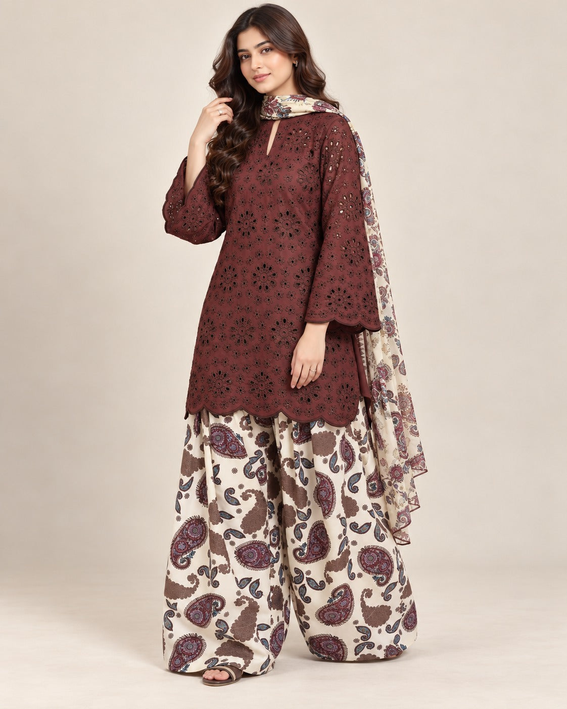 Rosewood Romance Embroidered Co-ord