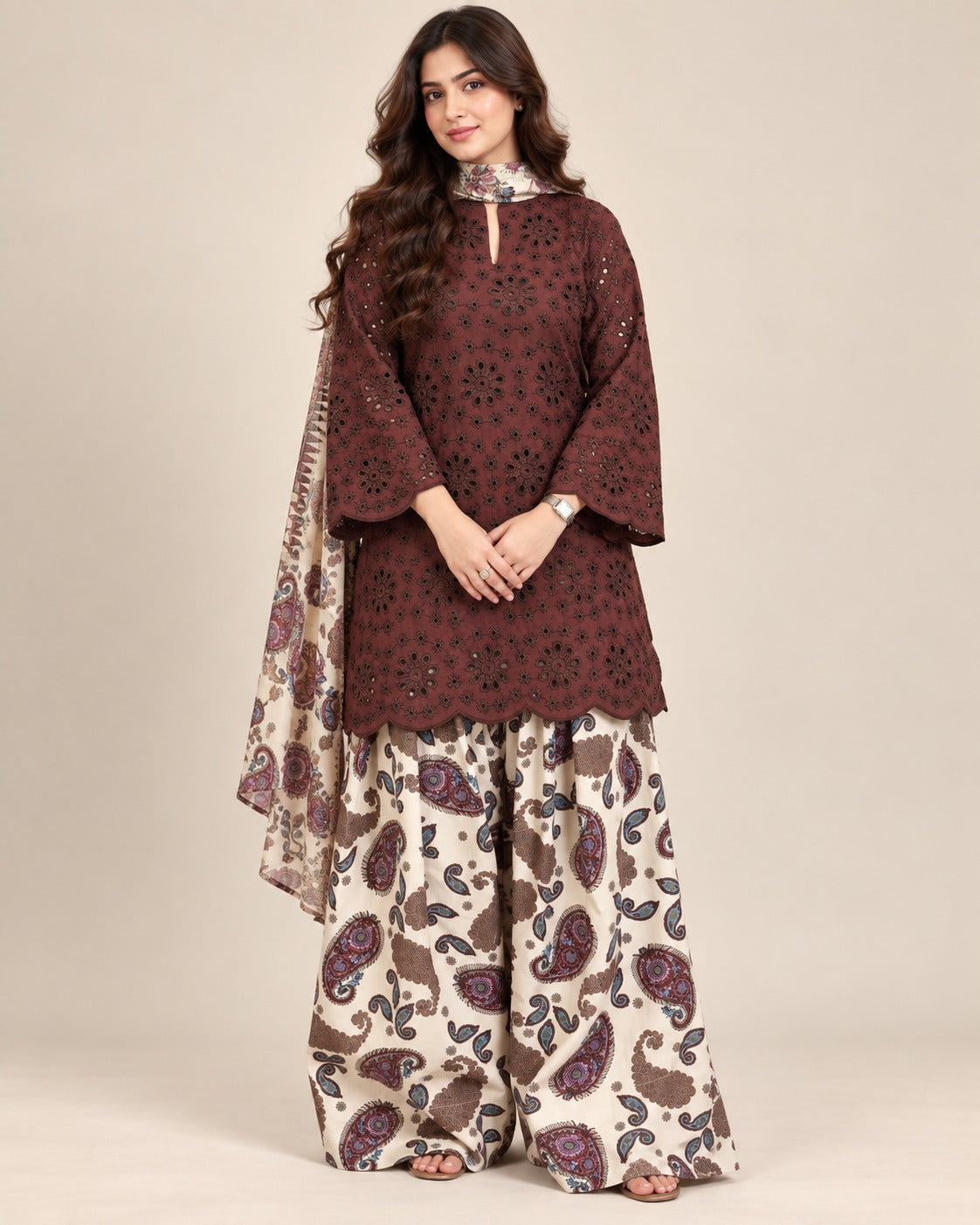 Rosewood Romance Embroidered Co-ord