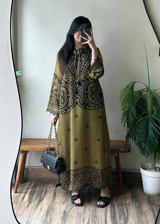 Olive Mystic Kaftan