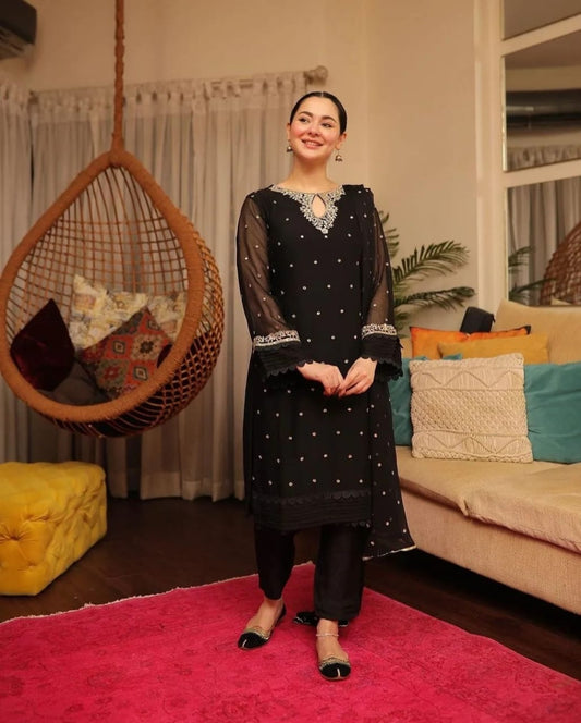 Hania Amir Embroidered 3PC