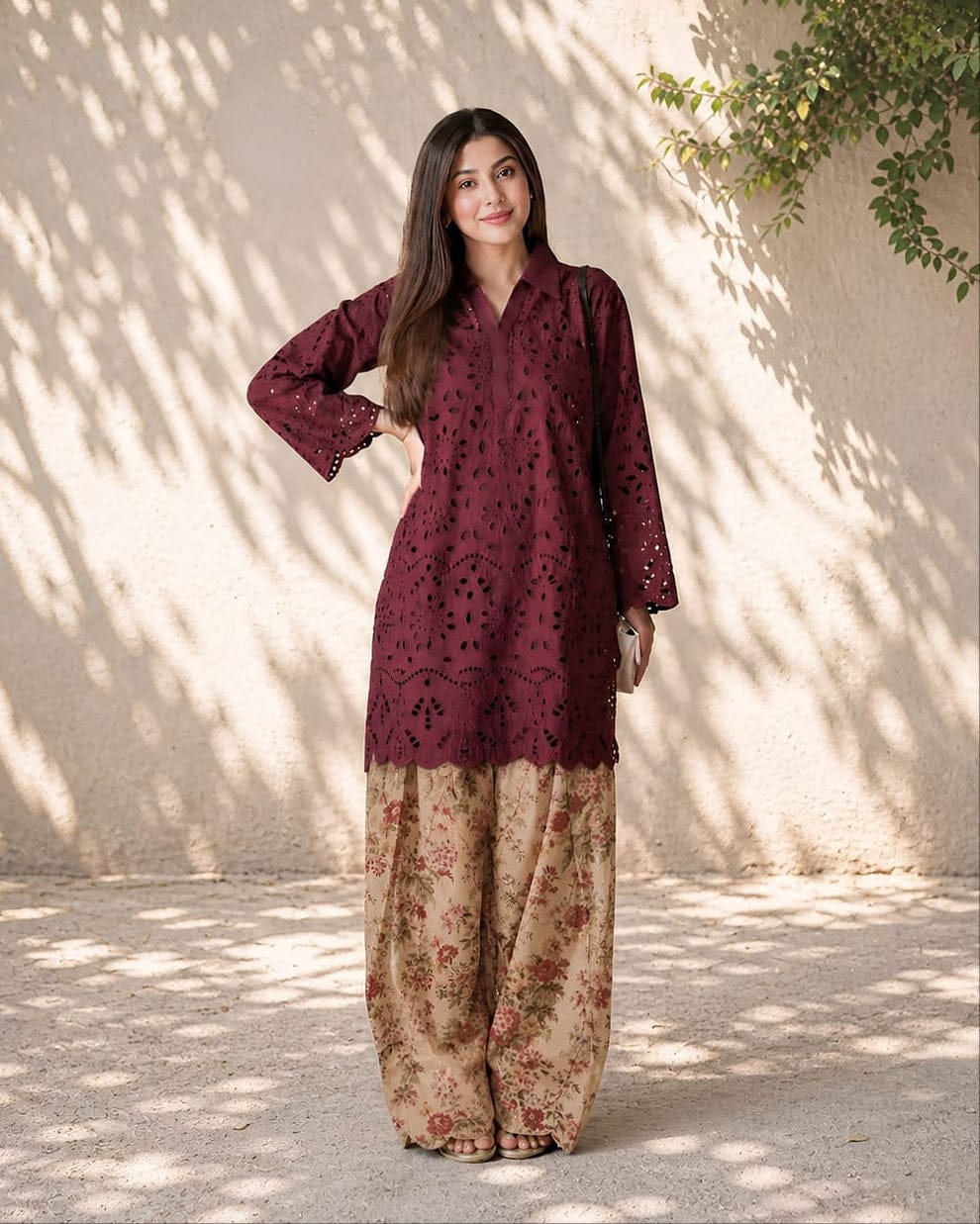 Floral Chicken kari Co-ord set