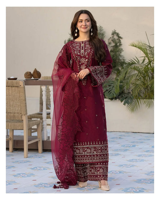 Calico Embroidered 3pc