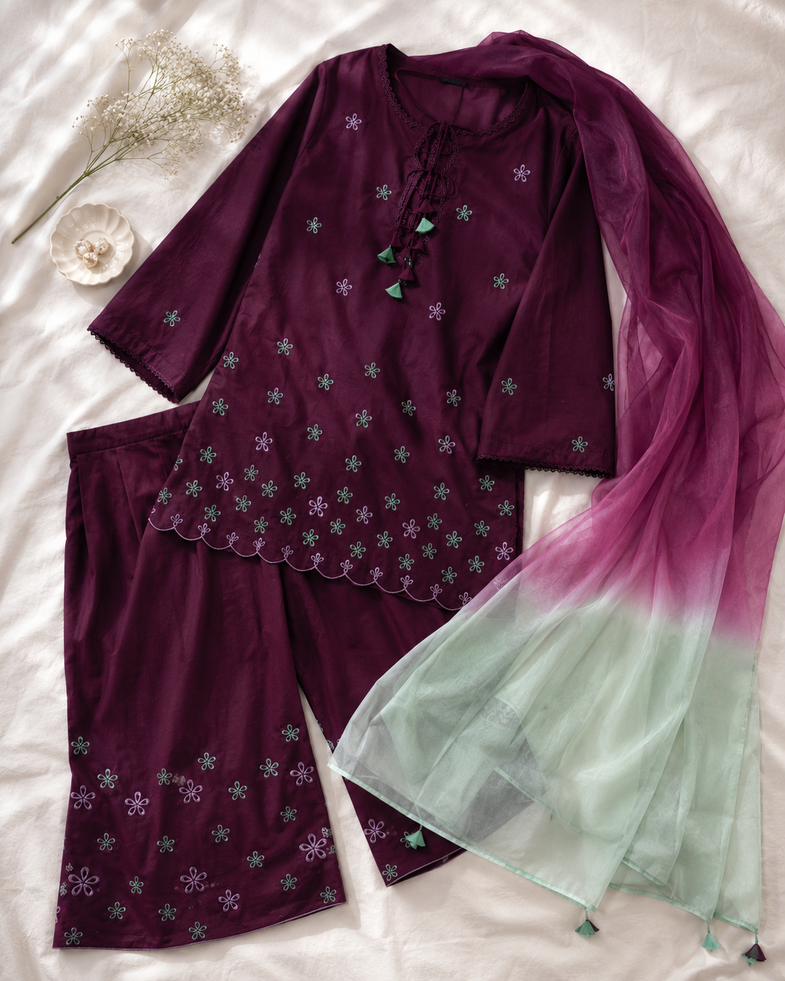 Elora Embroidered 3pc