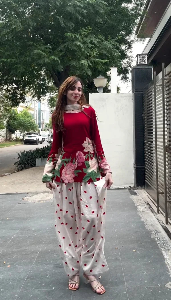 Red Rose Co-ord