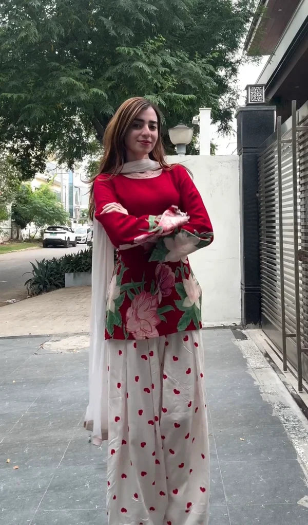 Red Rose Co-ord